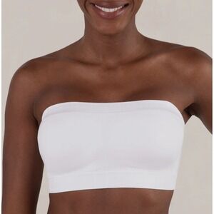 Shapermint Essentials White Convertible Strapless Bandeau Bra L NEW